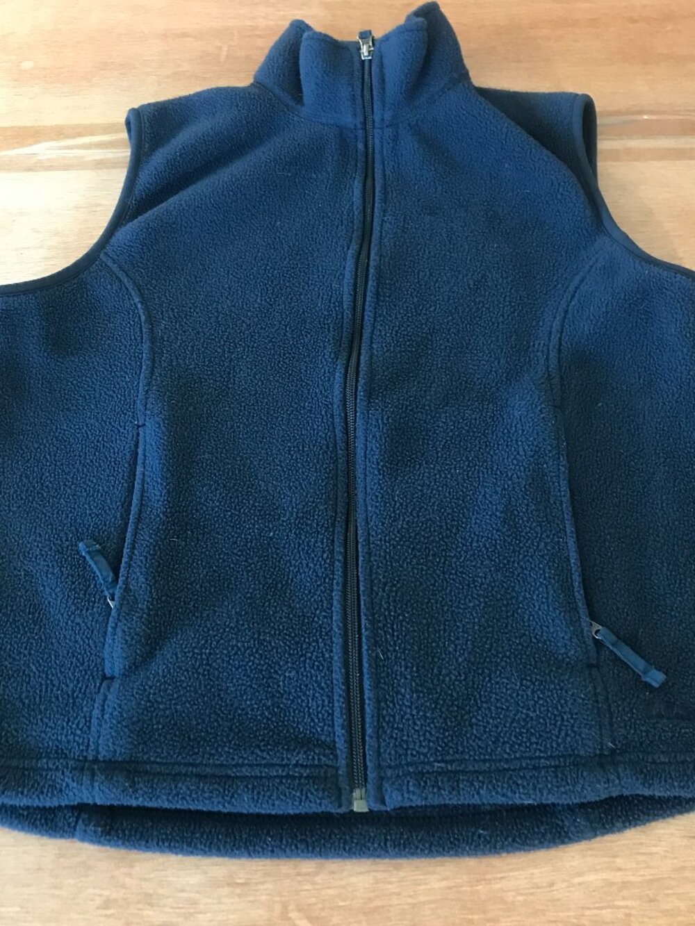 L. L. Bean Polartech Fleece Vest Women S Blue Full Zip Thick Zip Pocket Outdoor